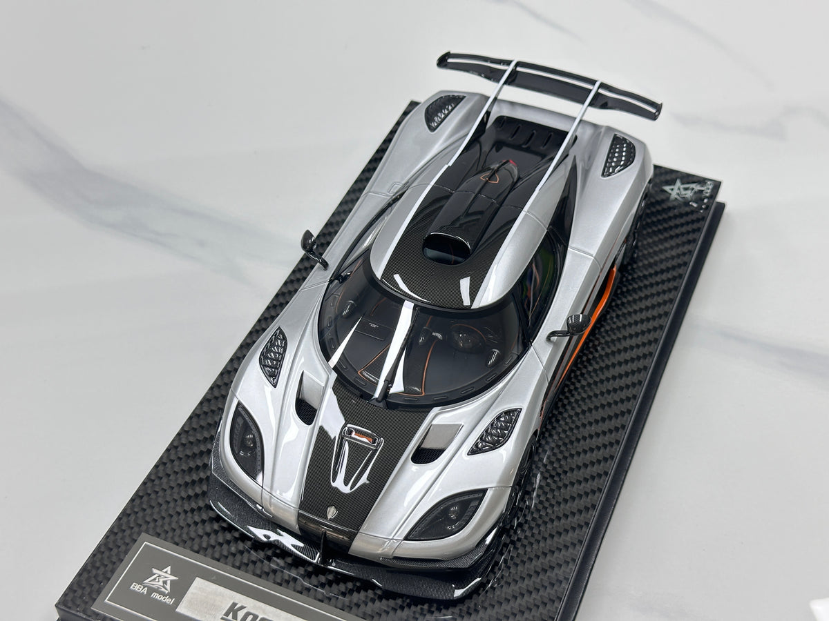 BBA Model 1/18 Koenigsegg One:1 Silver BBA098