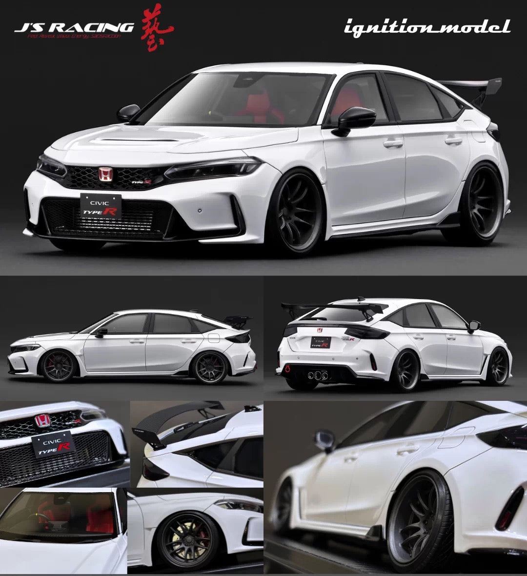 IG 1/18 Honda Civic Type-R J'S Racing FL5 Model IG3935