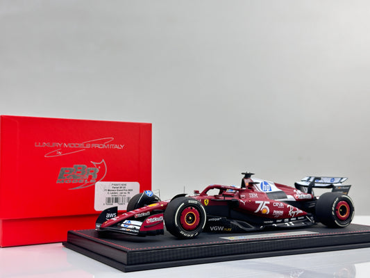 BBR 1:18 Ferrari SF25 Monaco F1 Race Car Monaco GP — 2nd Place Finish (#16) P18267C16DIE
