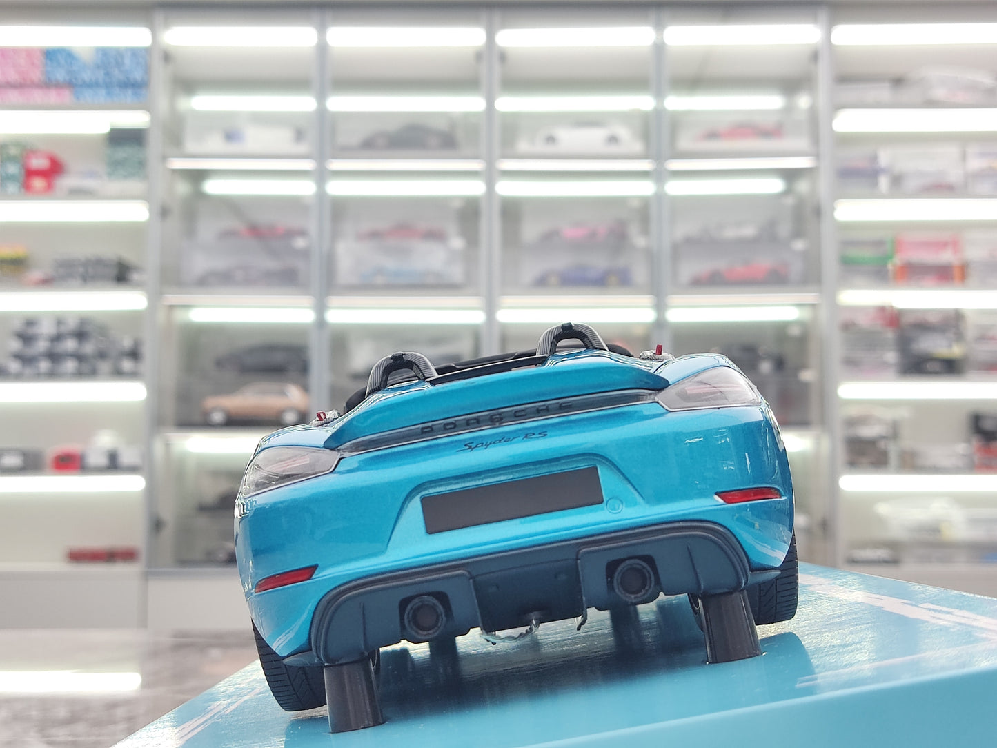 MINICHAMPS 1/18 Porsche 718 SPYDER RS 2024 Ipanema Blue 113063134