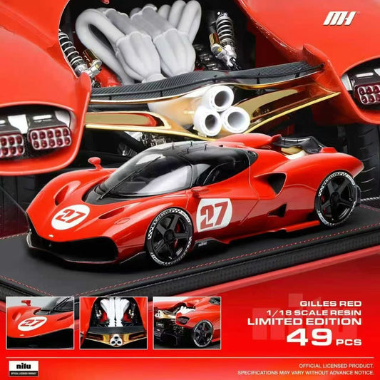 MOTORHELIX 1/18 scale Nilu 27 first supercar resin model