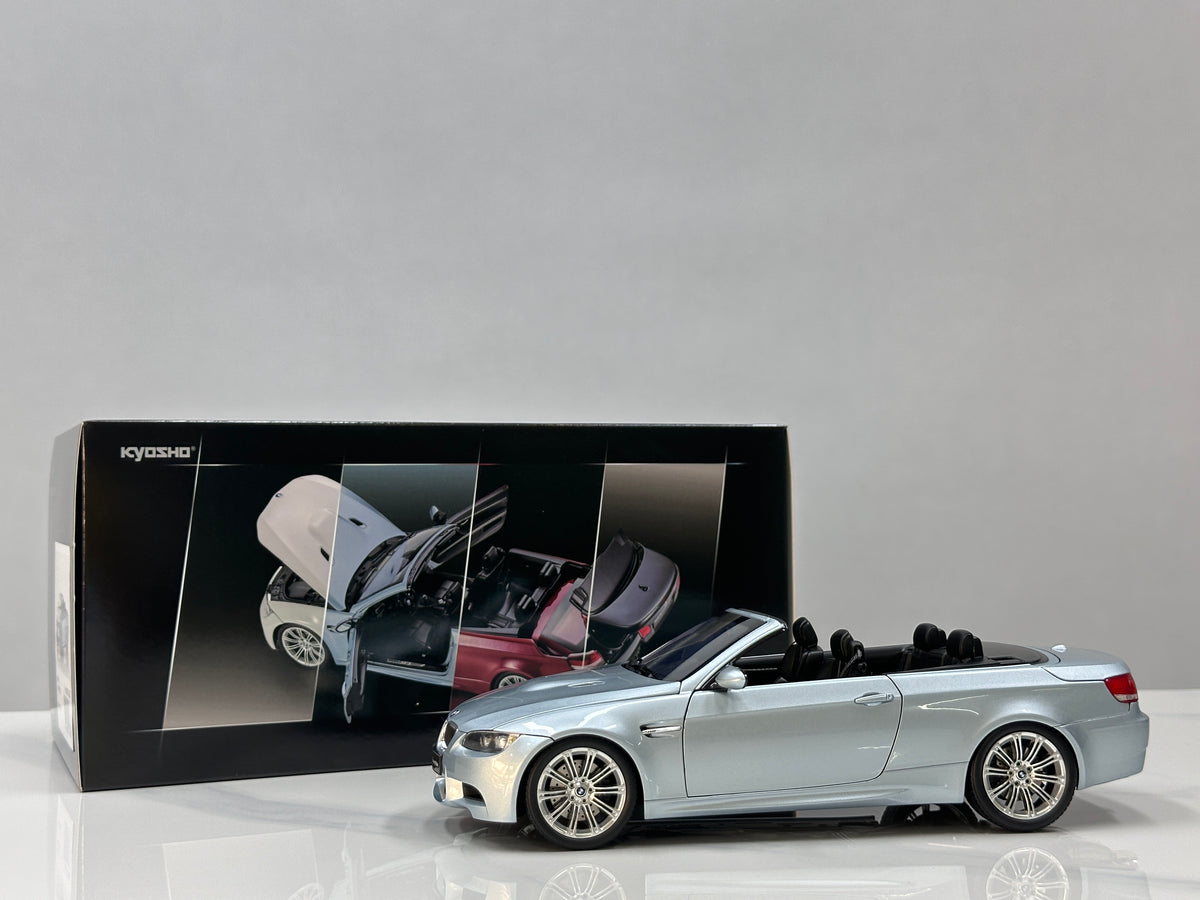 KYOSHO 1/18 BMW M3 Convertible (E93M) Silver 08738SS