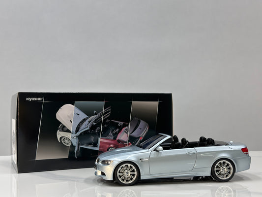 KYOSHO 1/18 BMW M3 Convertible (E93M) Silver 08738SS