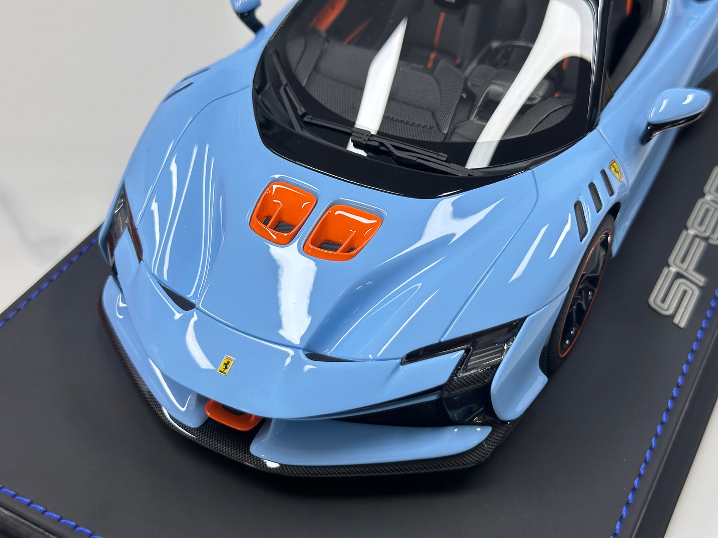 BBR 1/18 Ferrari SF90 XX Spider Plata Blue P18238N