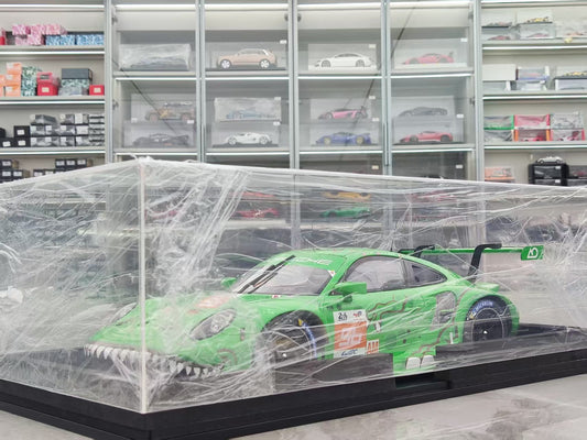 SPARK 1/12 Porsche 911 RSR-19 Project 1 Team, #56, 2023 Le Mans 24 Hours, Green Tyrannosaurus Rex, 12S044
