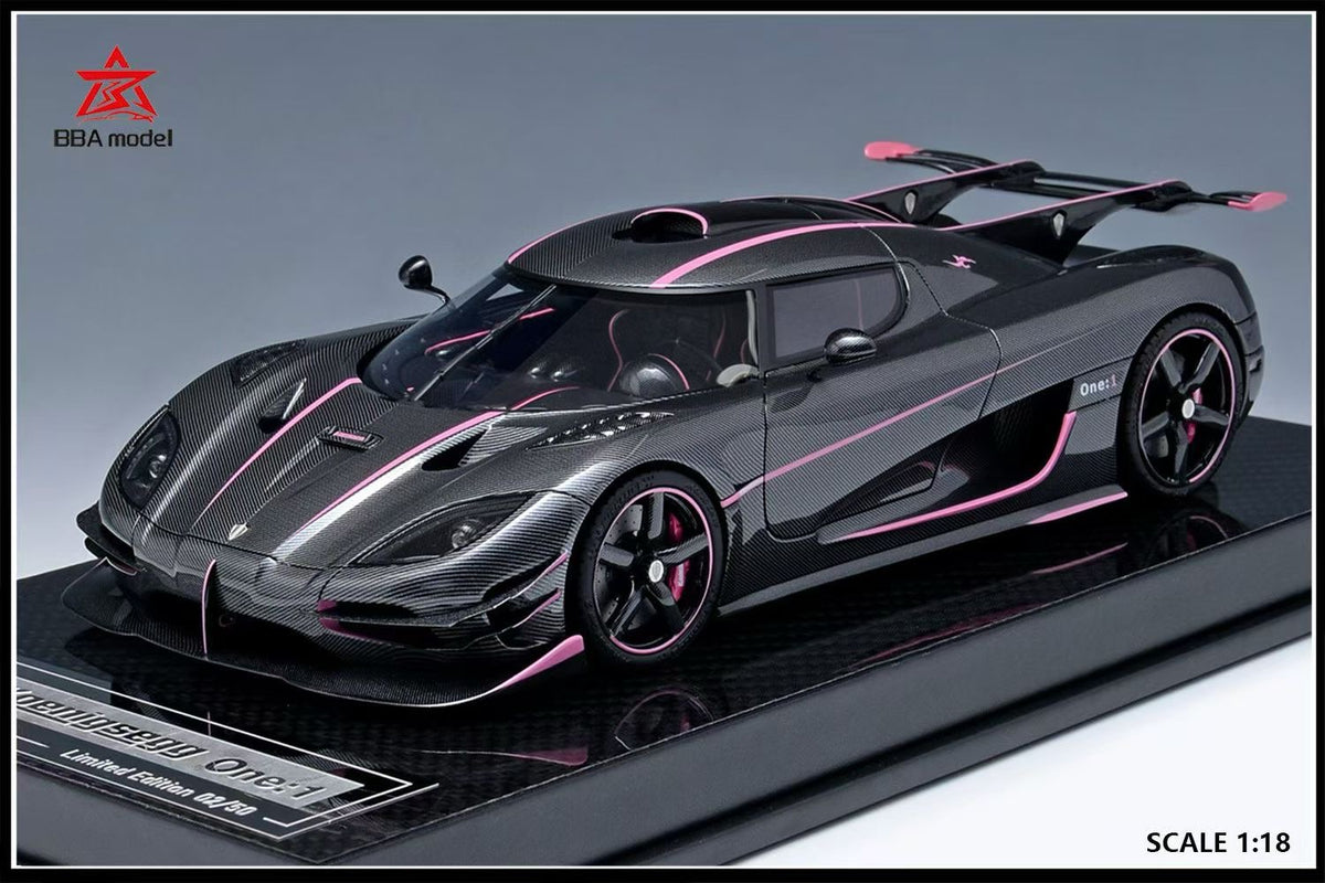 BBA Model 1:18 Koenigsegg One:1 Limited Edition Resin Supercar Model