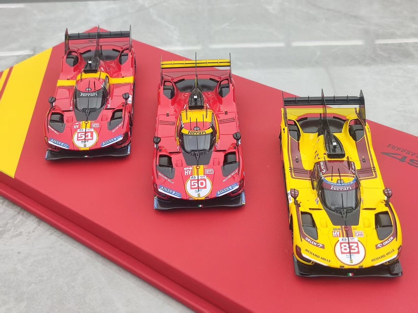 BBR 1/43 Ferrari 2023, 2024, 2025 Le Mans Three-Time Champion Special Edition Three-Car Set EMP25LMEX