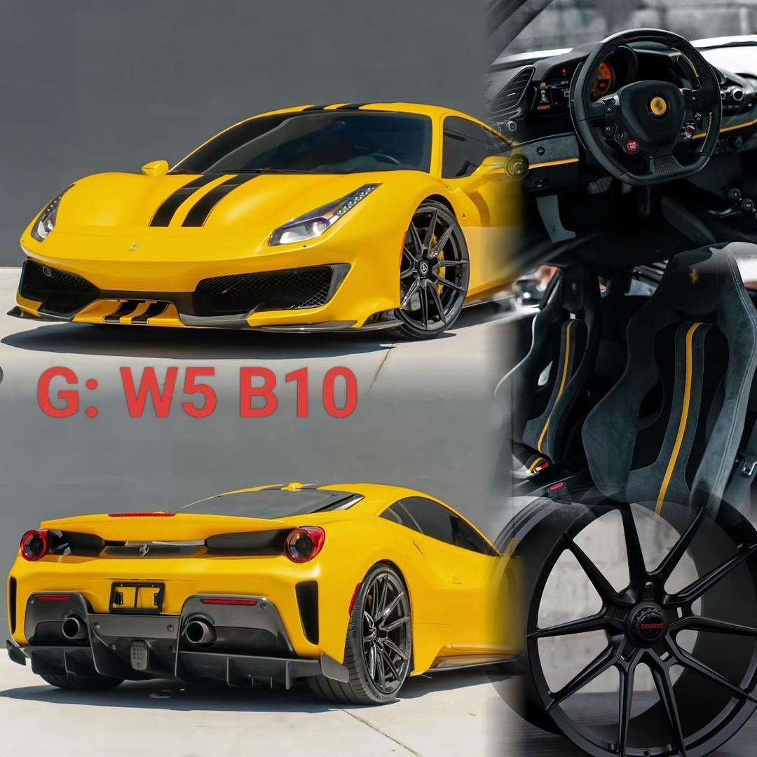 DM 1/18 Ferrari 488 Pista Resin Fully Open Limited Edition Model Car