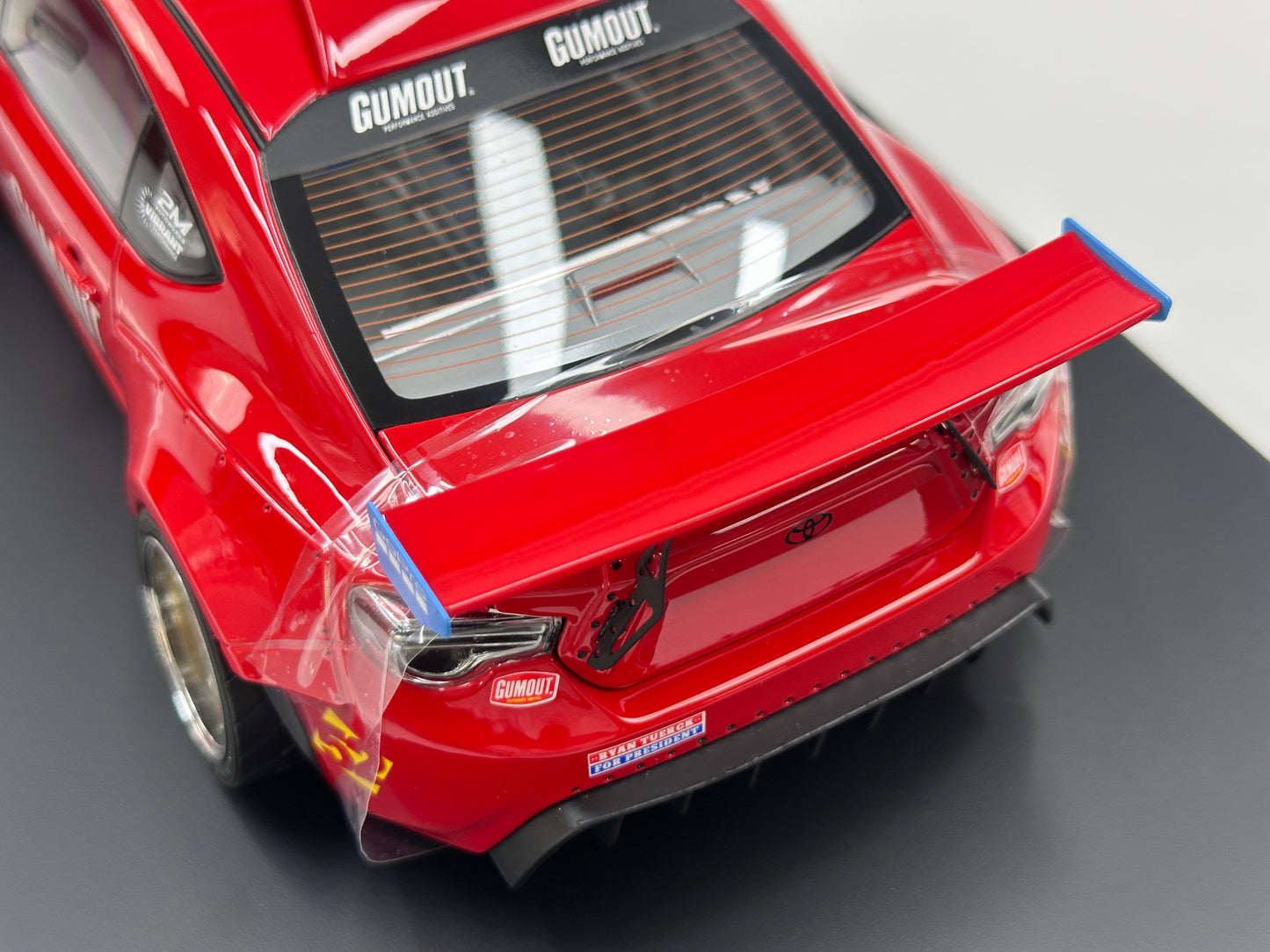 1/18 Ferrari 458 V8-swapped 86 (Red) – Factory Model 001