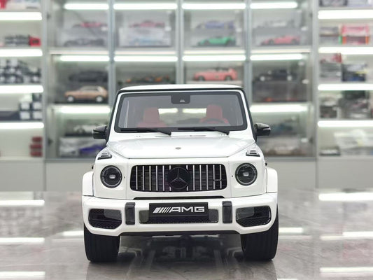 Almost Real 1/18 Mercedes-AMG G63 55th Anniversary Edition White Alloy Car Model 820807