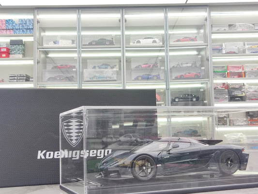 FRONTIART 1/18 Koenigsegg Jesko Absolut 7273 Blue Carbon FA176