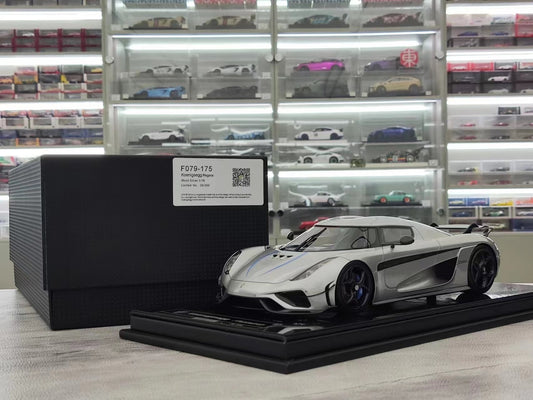 FRONTIART 1/18 Koenigsegg Regera 7233 (Black Wheels) Silver FA062