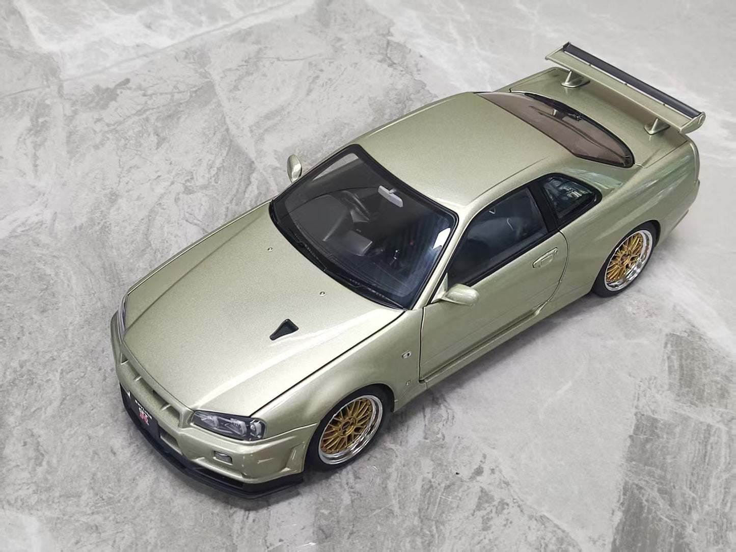 AUTOart 1:18 Nissan GT-R R34, BBS Wheels, Green (AA220)