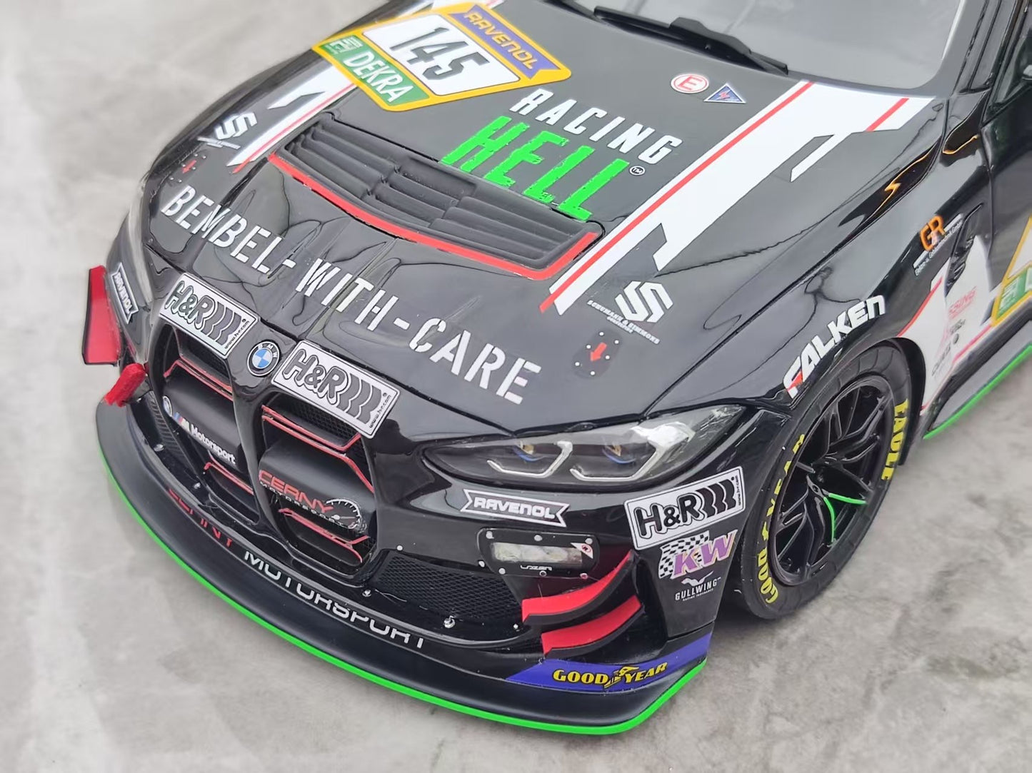 OTTO 1/18 BMW M4 GT4 Black OT1172