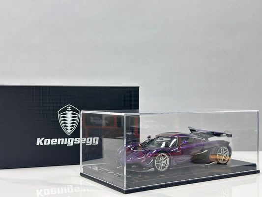 FRONTIART 1/18 Koenigsegg Jesko Carbon Purple FA199