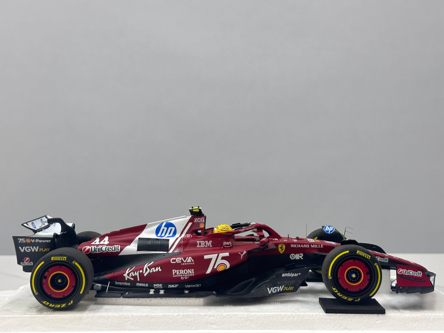 BBR 1/18 Ferrari Hamilton Monaco GP 2025 Red P18267C44