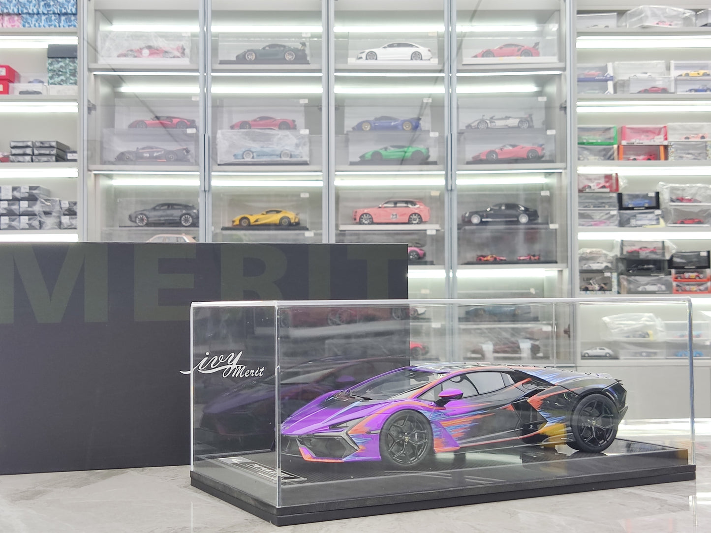 IVY 1/18 Lamborghini Revuelto Opera Unica 60th Anniversary Purple IVY232
