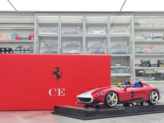 CE 1/18 Ferrari Monza SP2 Metallic Red CE010