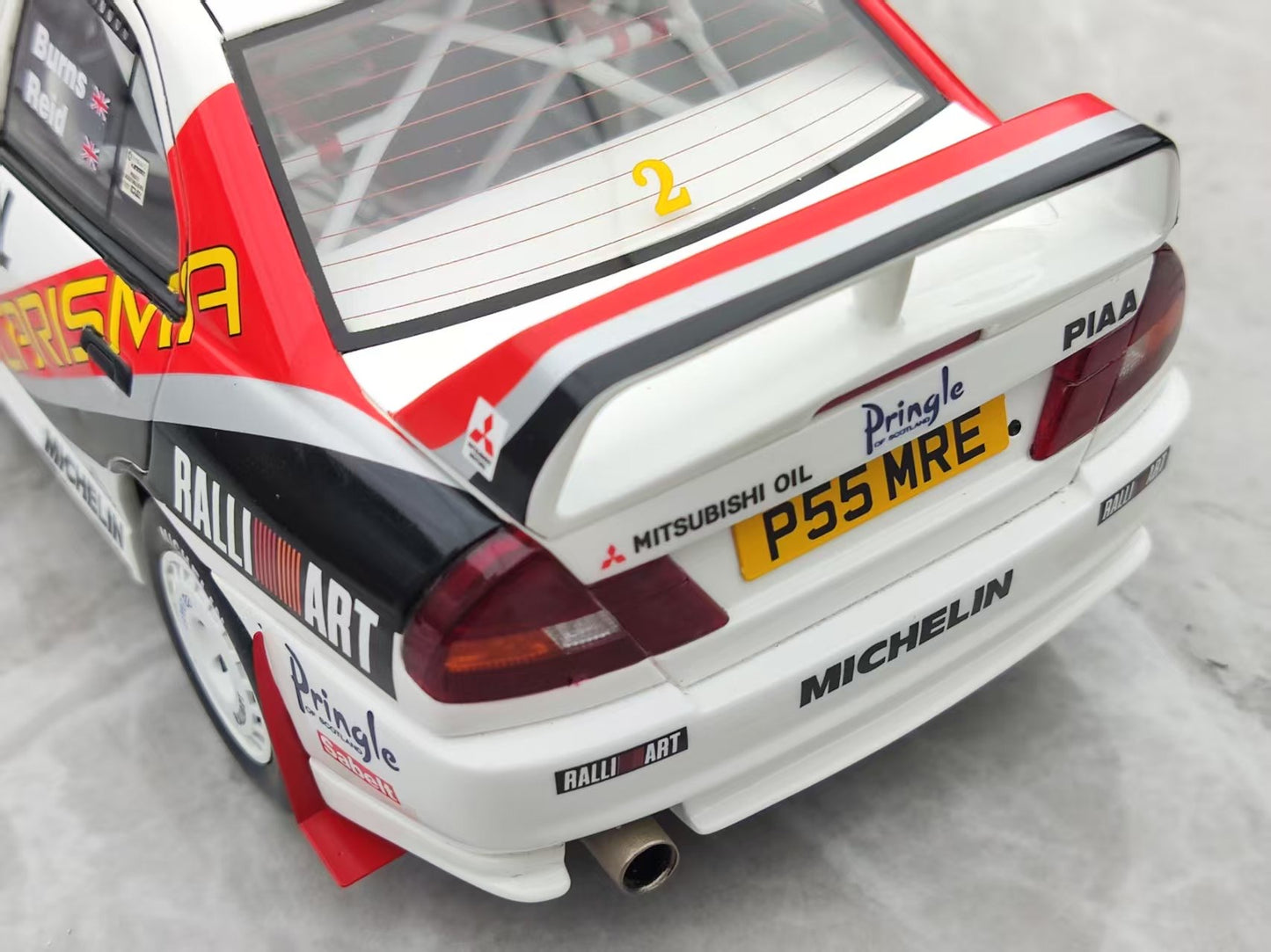 OTTO 1/18 Mitsubishi CARISMA GT GR.A R.BURNSRAC RALLY 1997 White paint OT1192