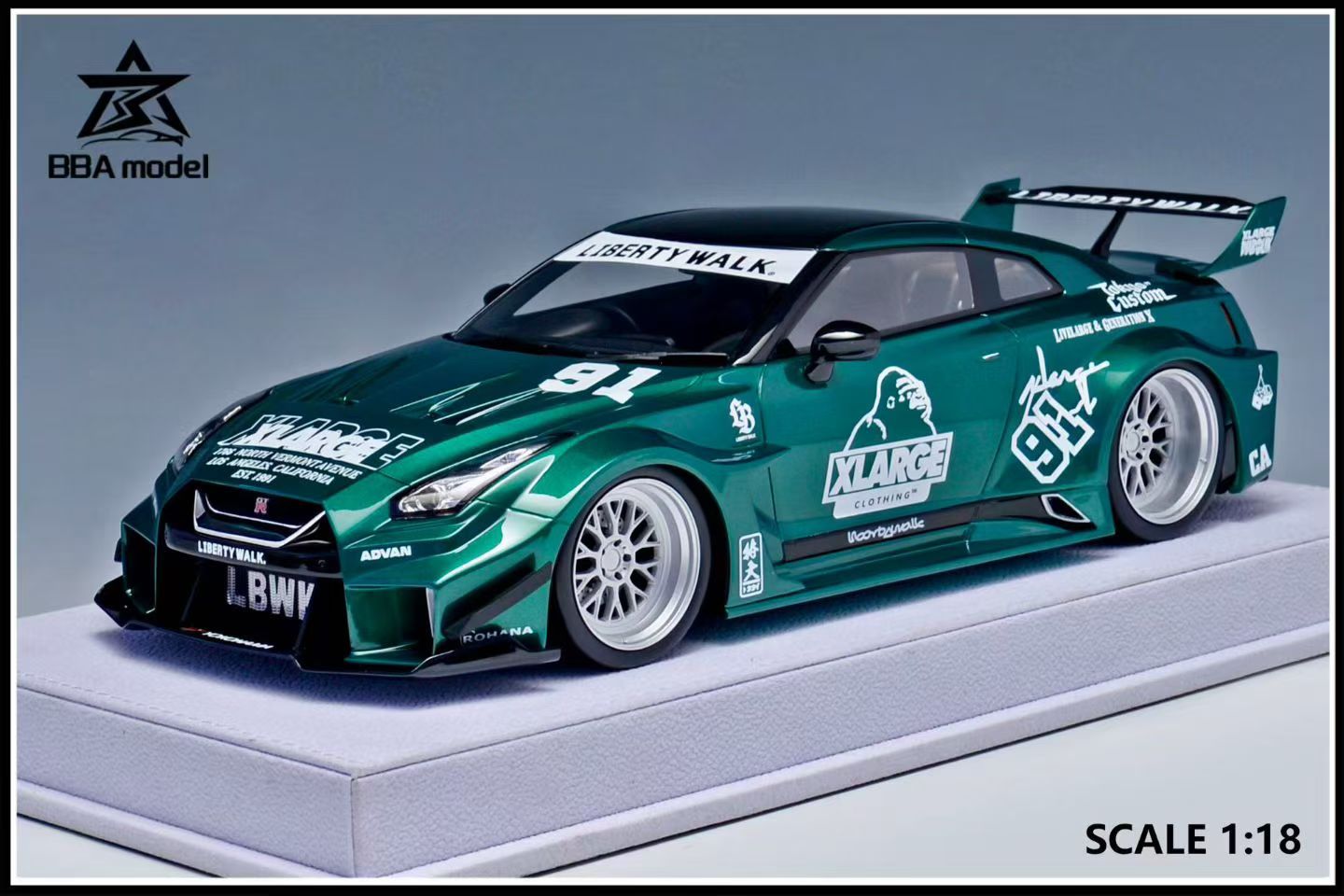 BBA Model 1/18 Nissan GTR 35GT-RR LBWK Limited Edition Resin Car Model