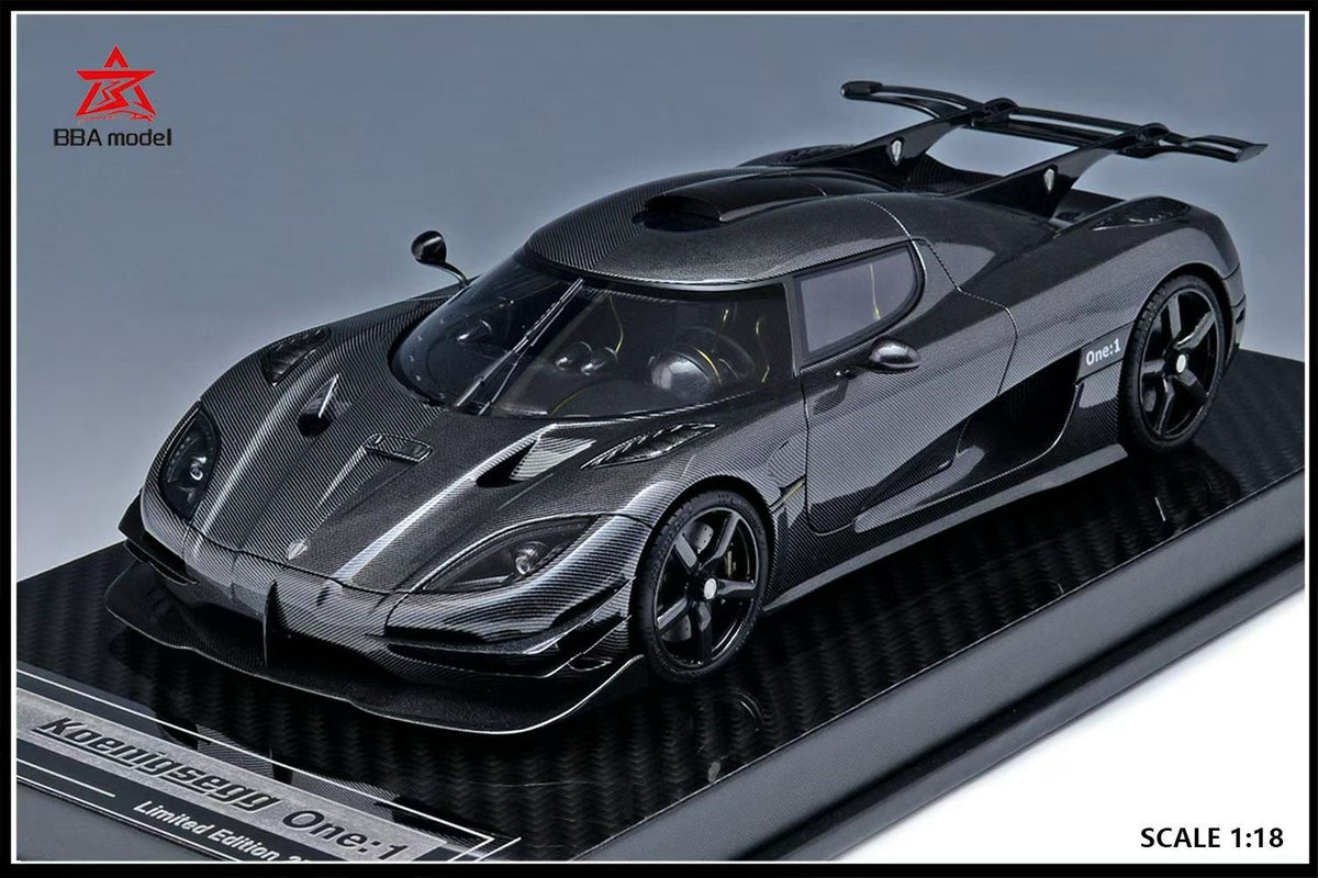 BBA Model 1:18 Koenigsegg One:1 Limited Edition Resin Supercar Model