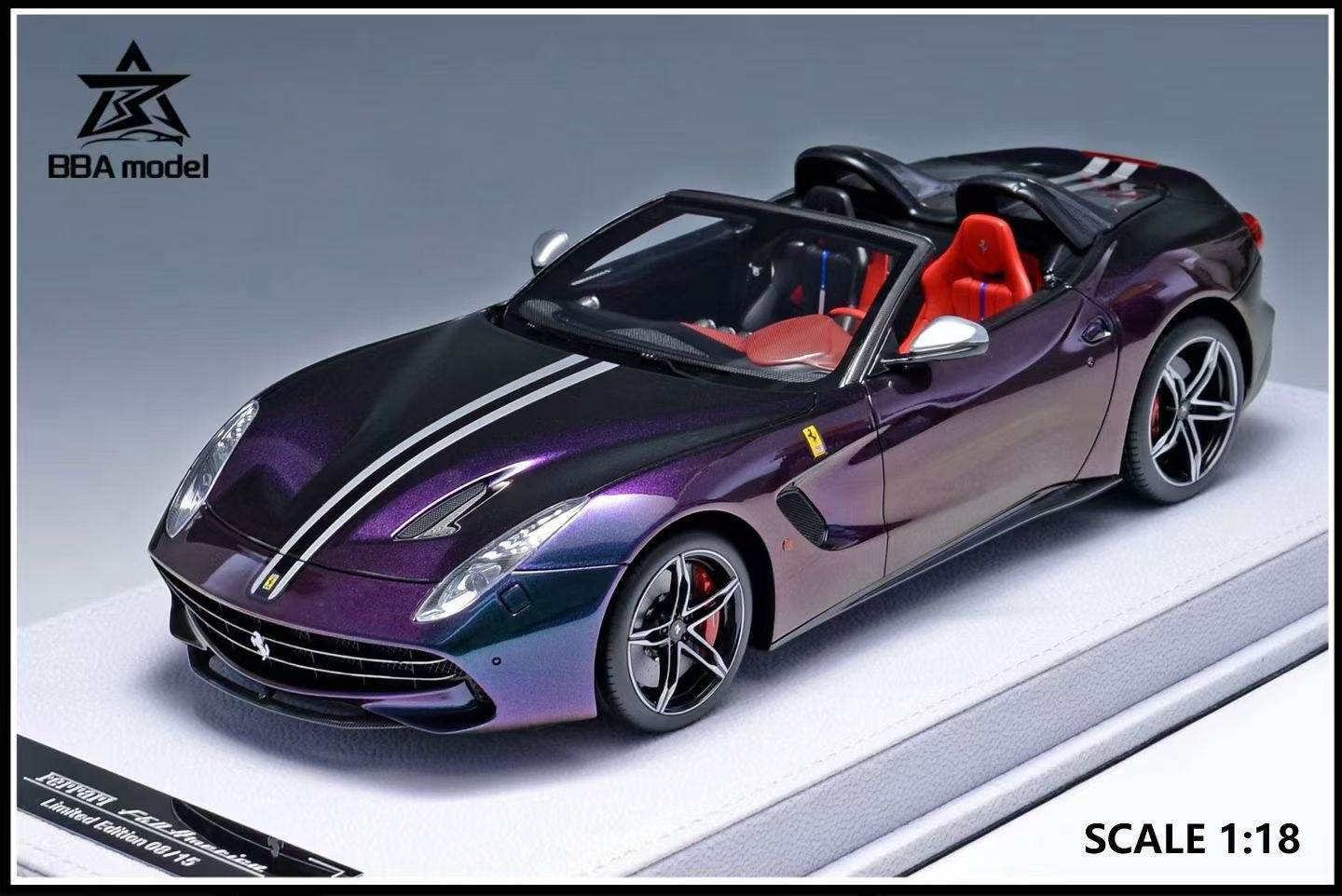 BBA Model 1/18 Ferrari F60 America Limited Edition Resin Diecast Car Model
