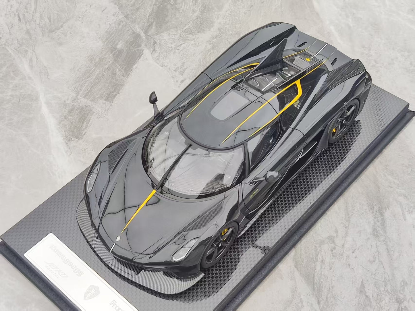 FRONTIART 1/18 Koenigsegg Jesko Absolut Black/Gray FA183