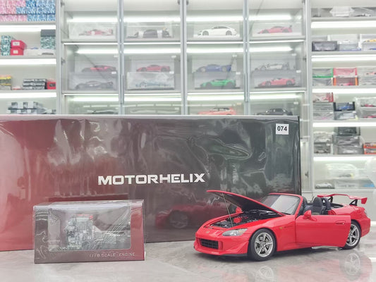MOTORHELIX 1/18 Honda S2000 TYPE S 2007 New Formula Red MH322