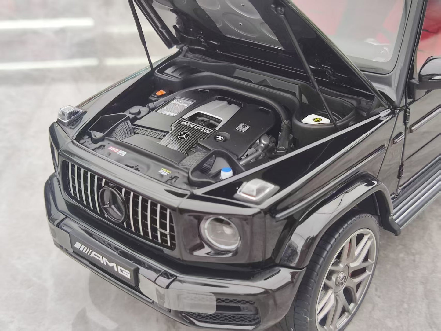 Almost Real 1/18 Mercedes-Benz AMG G 63 55th Anniversary 2022 Model, Black, Alloy Car Model 820806