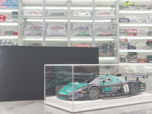 GL 1/18 Maserati MC12 Track Edition Black & Green Model Car JS-GL020