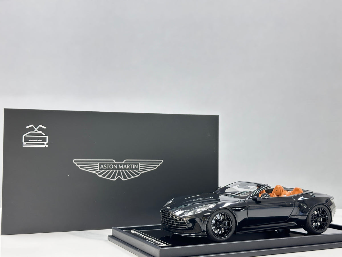 MOTORHELIX 1/18 Aston Martin DB12 Volante Convertible - Ink Black (MH398)