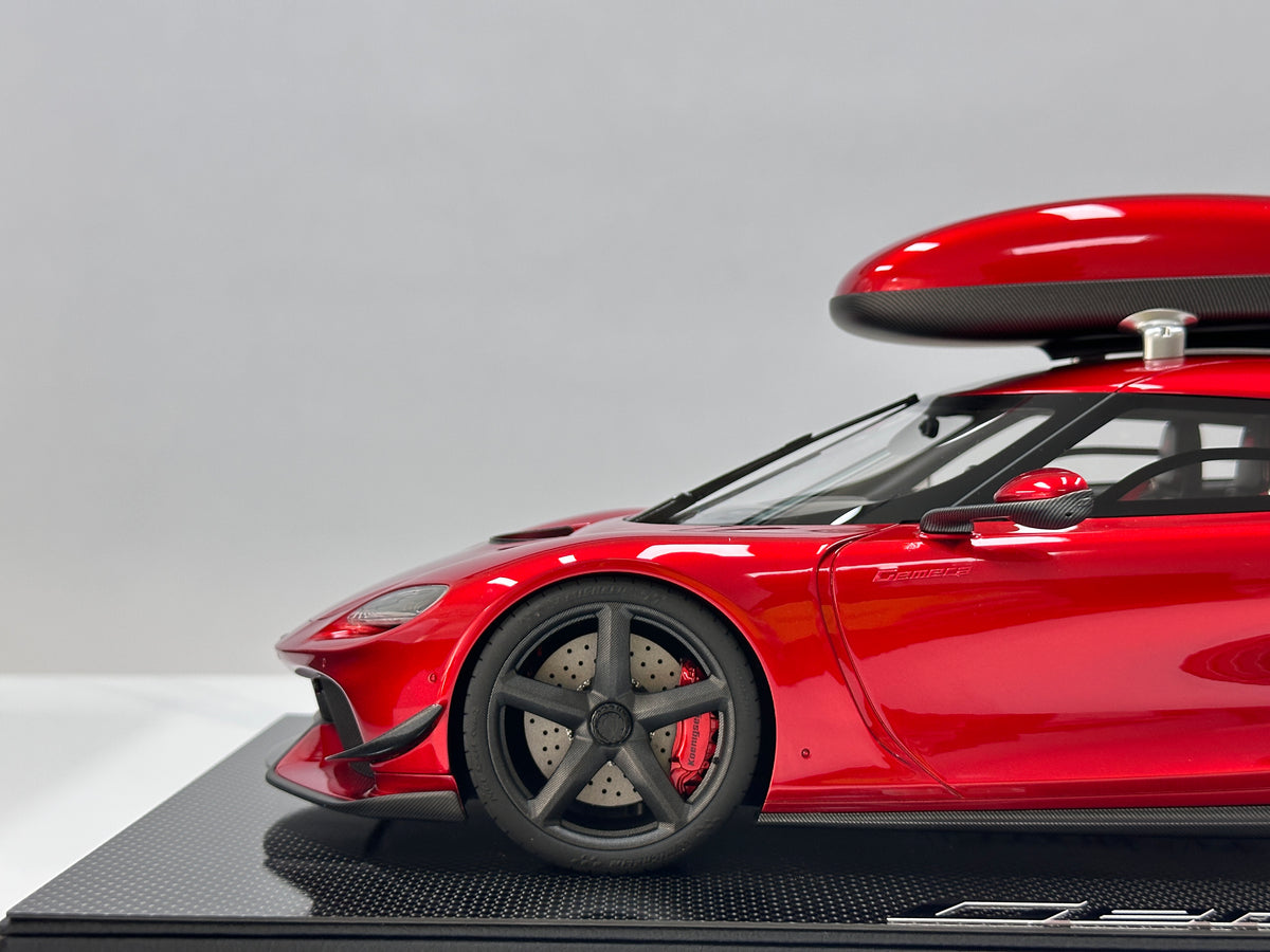 Frontiart 1/12 Koenigsegg Gemera with Roof Rack – Candy Red (FA206)