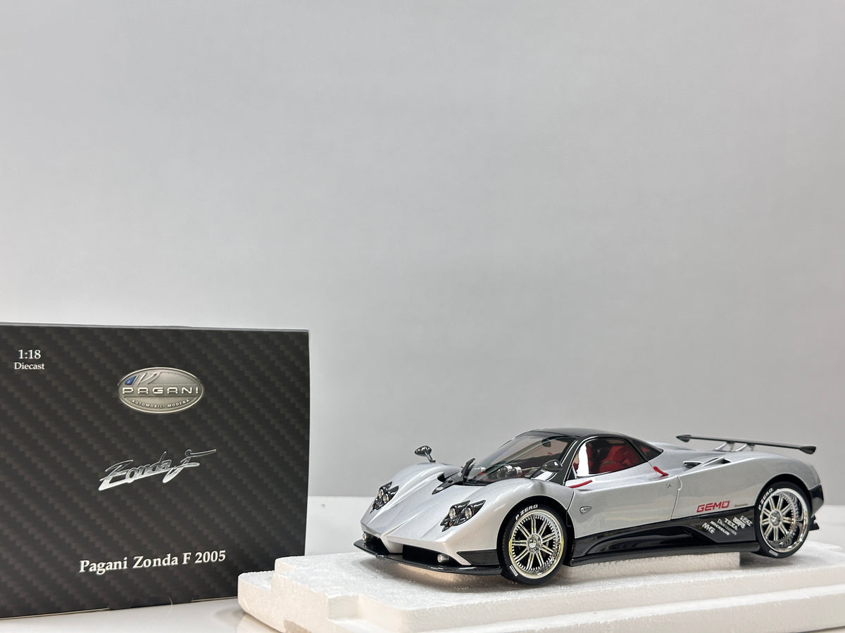 Almost Real 1/18 Pagani Zonda F (2005 Geneva Motor Show Debut Version) – Silver (850401001)