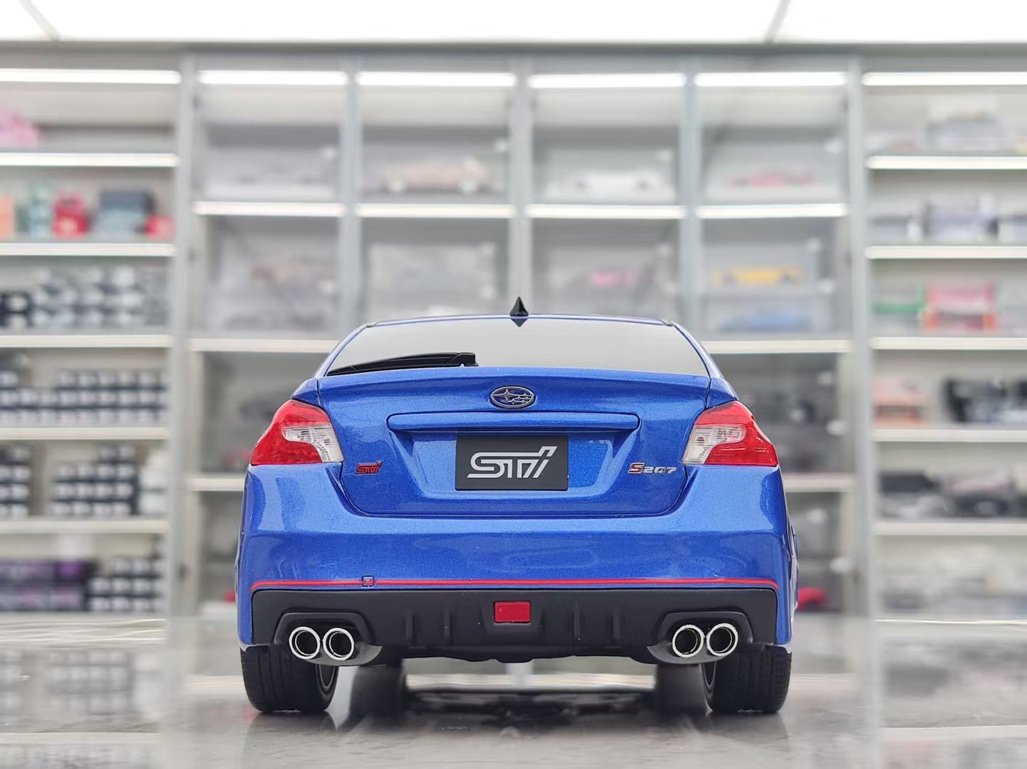 OTTO 1/18 Subaru WRX STI S207 WR 2015 Pearl Blue OT1182