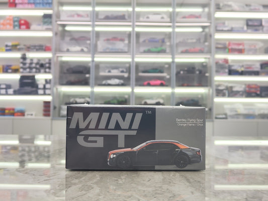 MINIGT 1/64 Bentley Flying Spur in Flame Orange/Agate MGT00991
