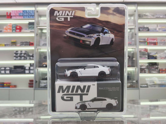 MINIGT 1/64 Nissan GT-R Nismo 2024 Brilliant Pearl White MGT01045-BL