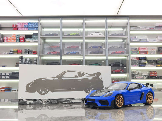 MINICHAMPS 1:18 Porsche Cayman GT4 RS – Azul