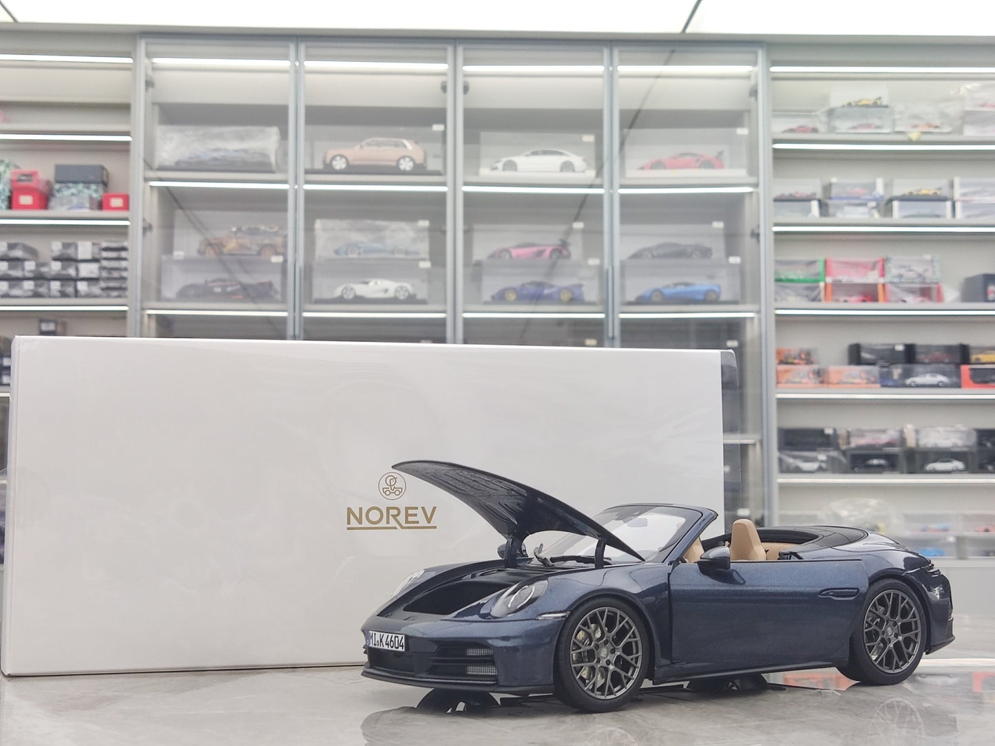 NOREV 1/18 Porsche 911 Carrera Cabriolet 2025 Yacht Blue 187180