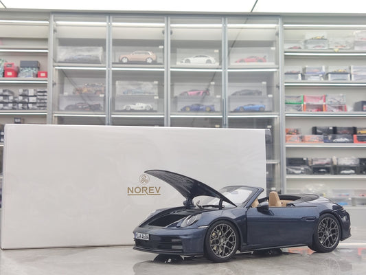 NOREV 1/18 Porsche 911 Carrera Cabriolet 2025 Azul Yate 187180
