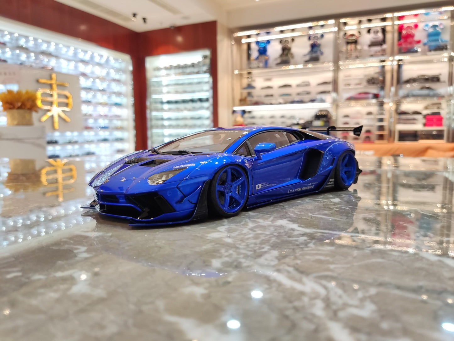 AUTO art 1/18 Lamborghini Aventador LB Blue AA177
