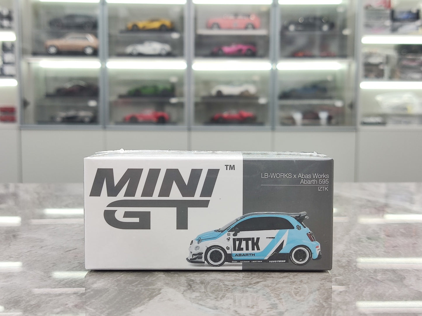 MINIGT 1/64 Abas 595 LB-WORKS x Abas Works IZTK blue and white paint MGT01051