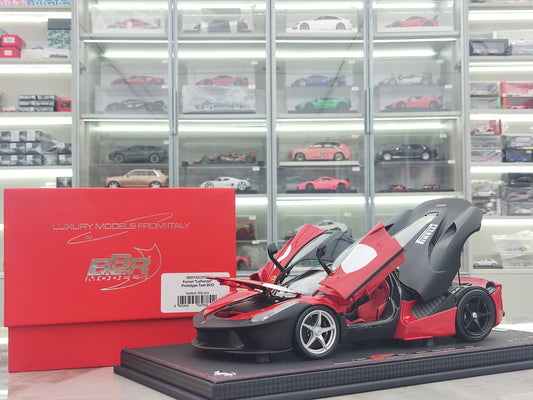 BBR 1/18 Ferrari LaFerrari Test Fiorano – Rojo/Negro Mate (BBR182236ST)