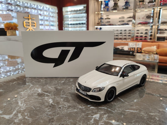 GT Spirit 1/18 Mercedes-Benz C63 (W205) Coupe White CLDC004