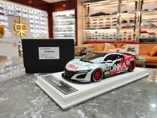 DG 1/18 Honda NSX Red & White Livery Resin Model Car DG107