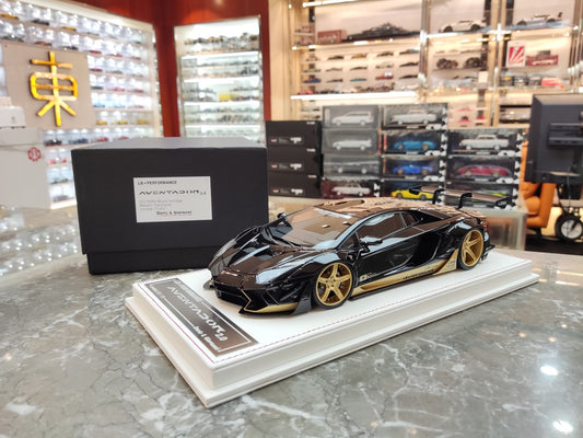 DG 1/18 Lamborghini LB2.0 Black & Gold Resin Model Car DG120