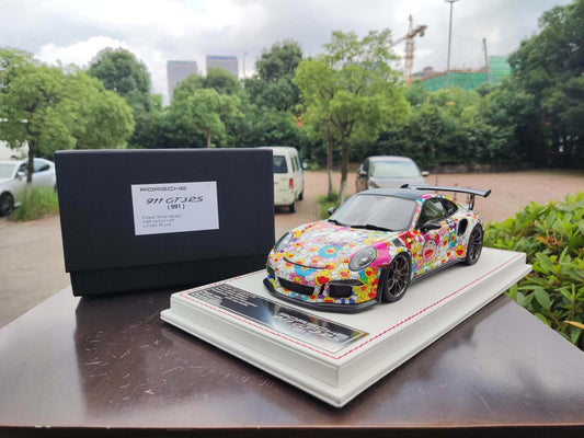 DG 1/18 Porsche GT3 RS "Sunflower" Resin Model Car DG150