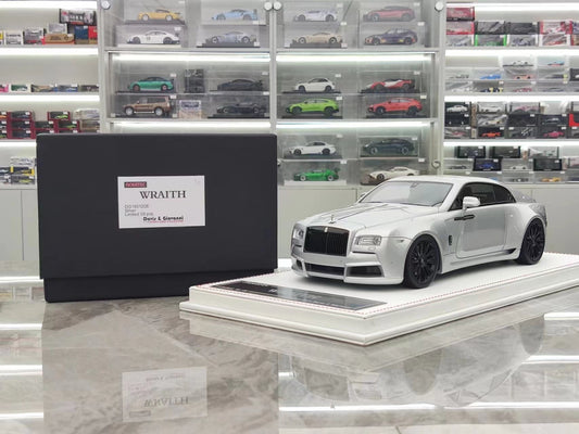DG 1/18 Rolls-Royce Wraith Silver Resin Model Car DG180120E