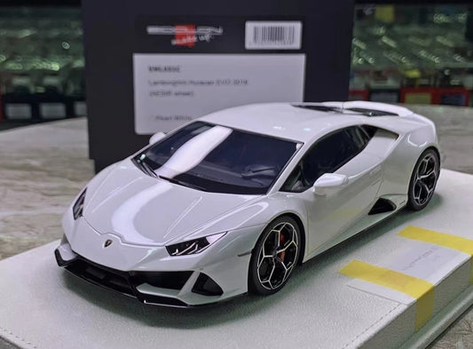 MAKEUP 1/18 Lamborghini Huracán Evo 2019 Pearl White EML031C