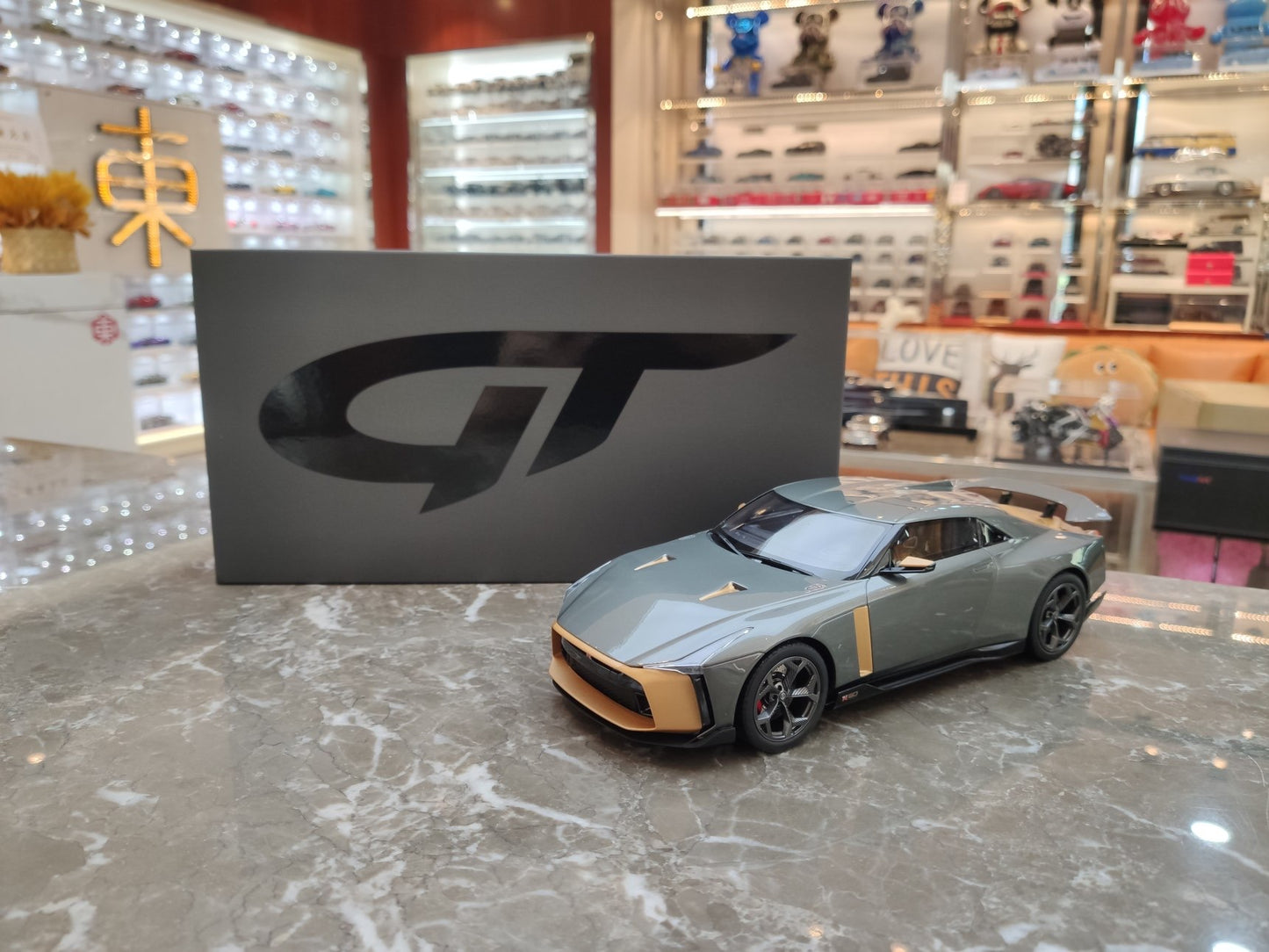 GT Spirit 1/18 Nissan GT-R50 Grey Resin Model Car (GT300)