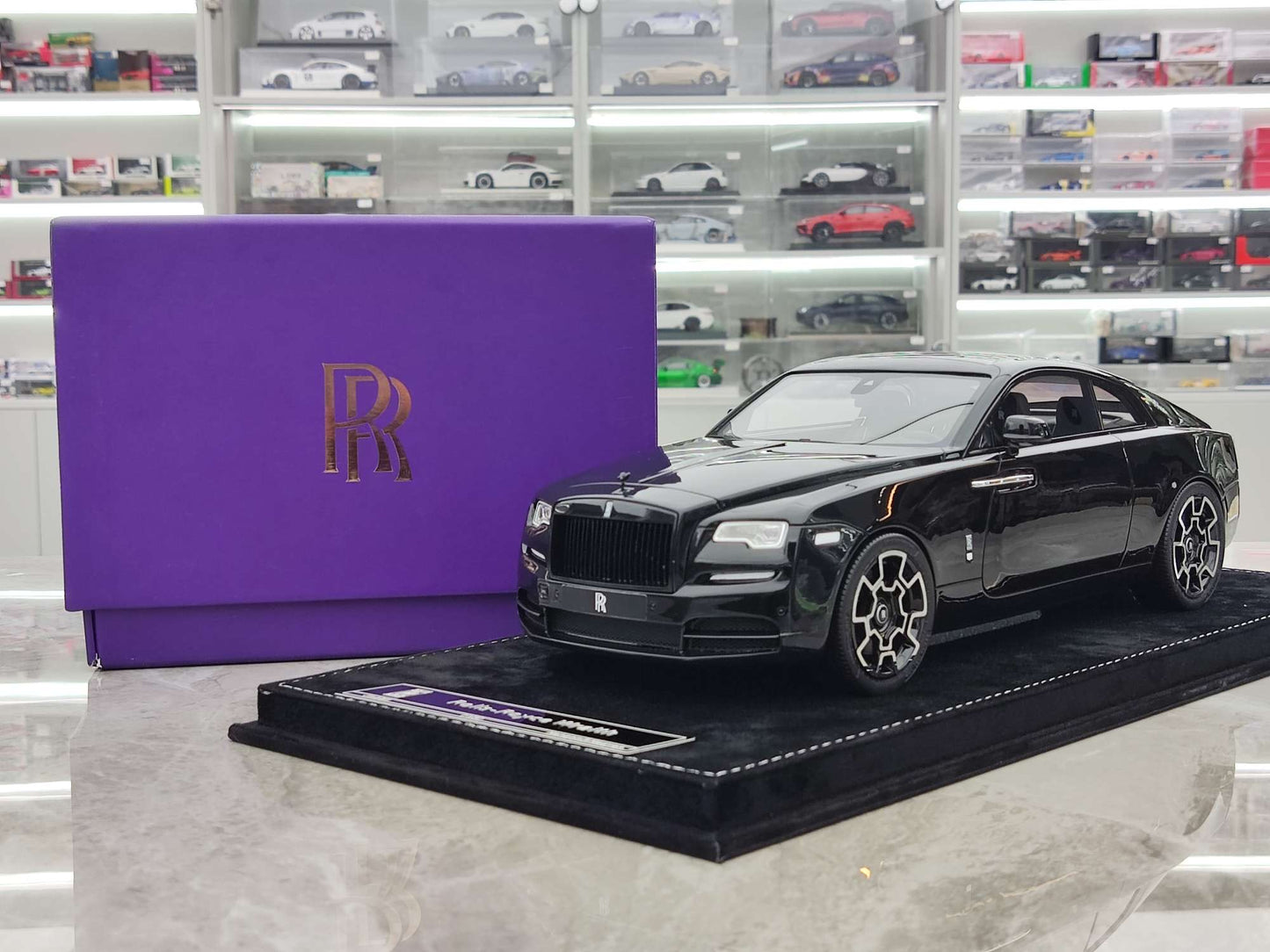 HH Model 1/18 Rolls-Royce Wraith Diamond Black HH244